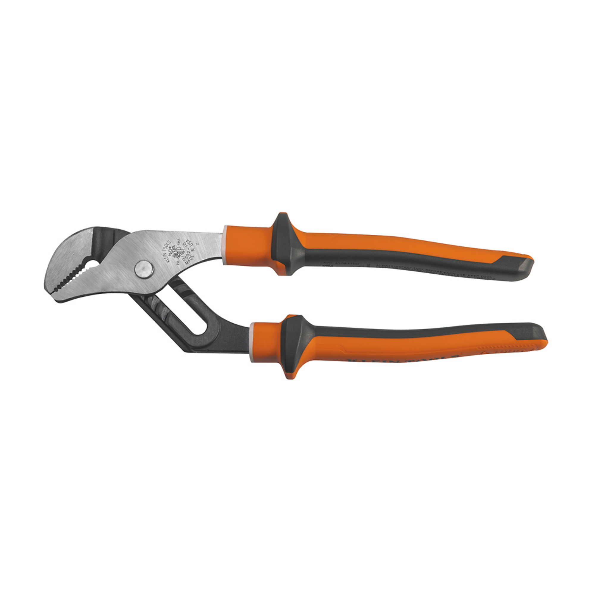 Klein Tools, Insulated Pump Pliers, Slim Handle, 10in., Pieces (qty.) 1 Material Steel, Jaw Capacity 1.75 in, Model# 50210EINS